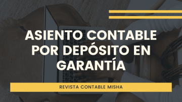 asiento contable por deposito en garantia