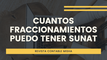 cuantos fraccionamiento SUNAT