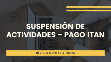 Suspension Actividades Pago ITAN