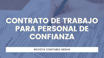 contrato trabajo personal confianza