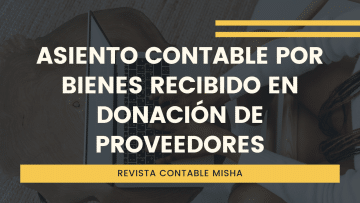 asiento contable recibir donaciones