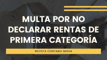multa por no declarar renta primera