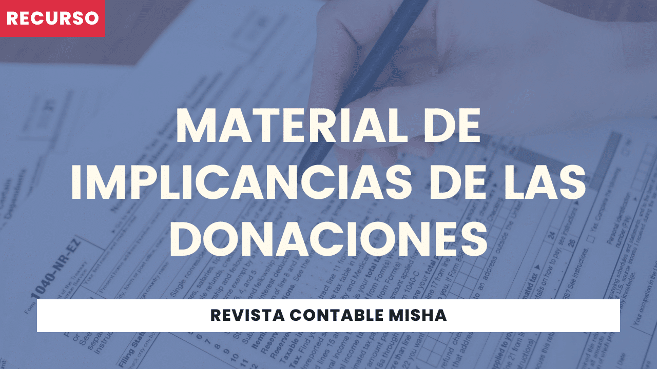 Material de Implicancias de las donaciones Noticiero Contable