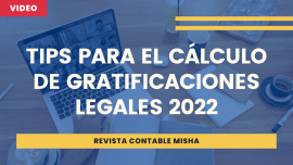 calculo gratificaciones legales 2022