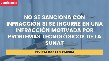 infraccion por problemas tecnologicos SUNAT