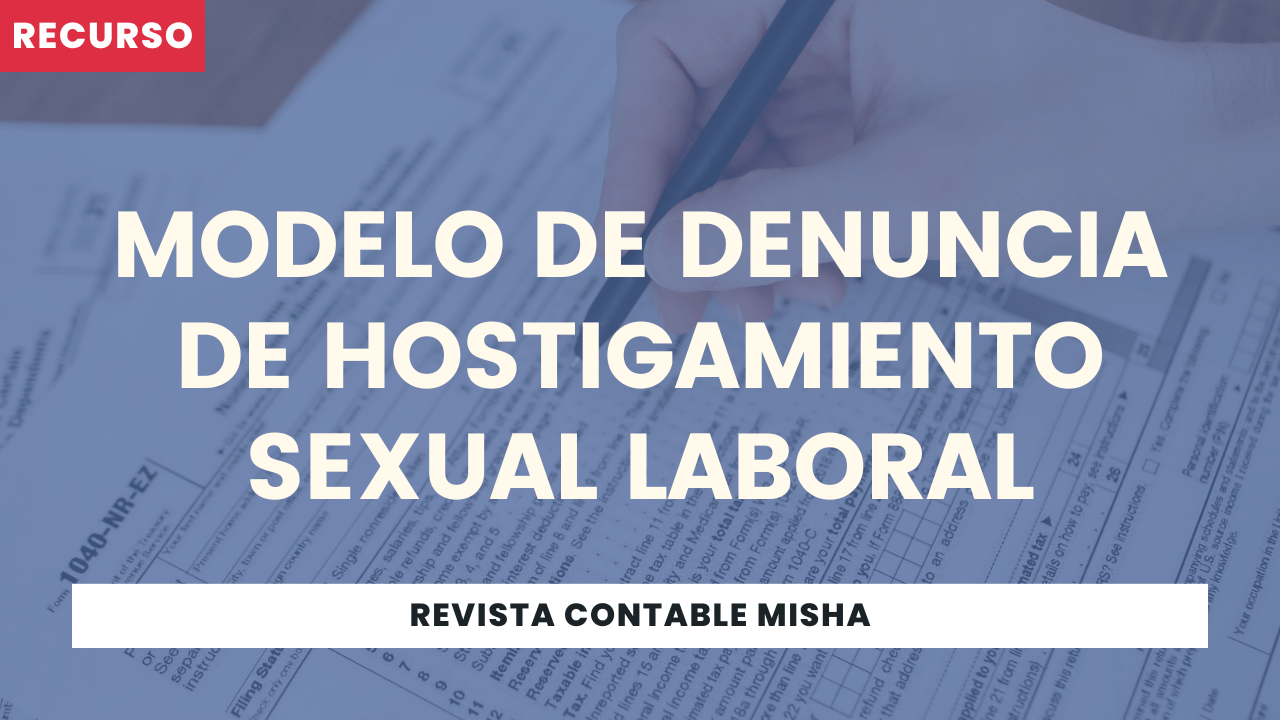 Modelo De Denuncia De Hostigamiento Sexual Laboral 