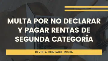 multa por declarar rentas de segunda categoria