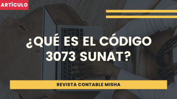 que es codigo 3073 SUNAT