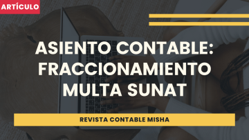 asiento contable fraccionamiento multa