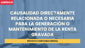 causalidad generacion renta