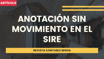 anotacion sin movimiento SIRE