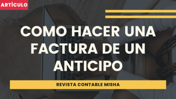 como hacer factura por anticipo