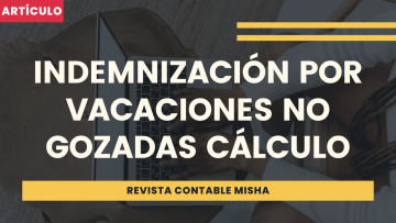 indemnizacion por vacaciones no gozadas