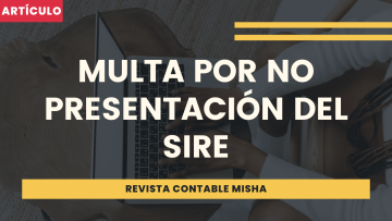 multa por no presentar SIRE