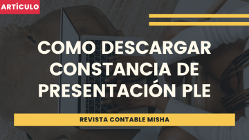 como descargar constancias PLE