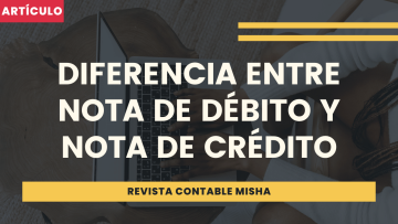 diferencia nota credito y nota de debito