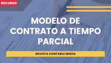 modelo contrato a tiempo parcial