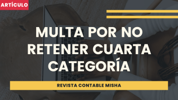 multa por no retener cuarta categoria