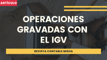 operaciones gravadas IGV