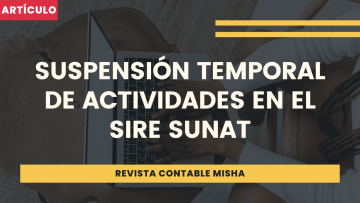 suspension temporal actividades sire sunat