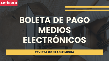 boleta pago medios electronicos