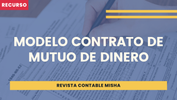 Modelo de contrato de mutuo