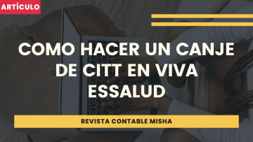 como hacer canje CITT viva essalud