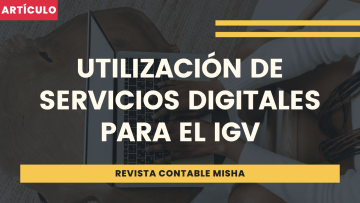 utilizacion servicios para el IGV