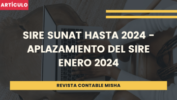 SIRE SUNAT HASTA ENERO 2024