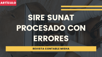 Sire SUNAT procesado Errores