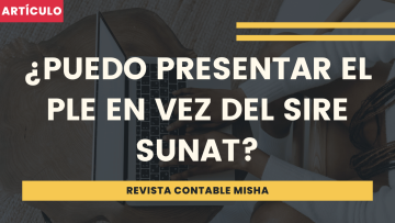 puedo presentar PLE en vez de SIRE