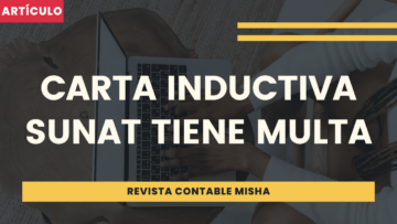 carta inductiva SUNAT