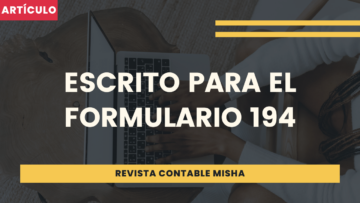 escrito para formulario 194