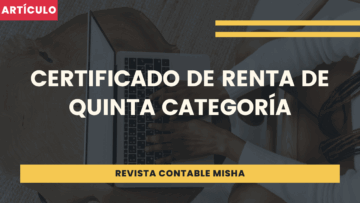 certificados de rentas de quinta categoria
