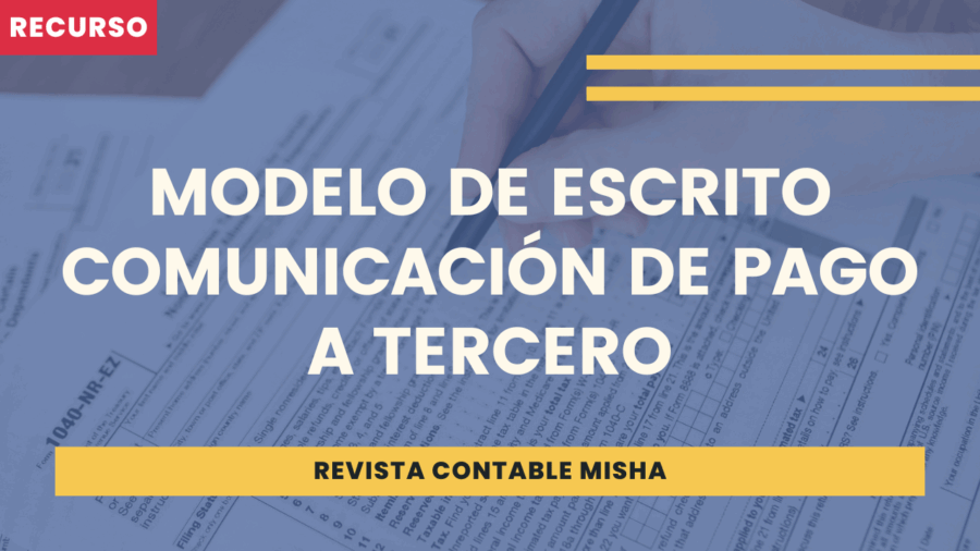 Modelo de escrito comunicación de pago a tercero