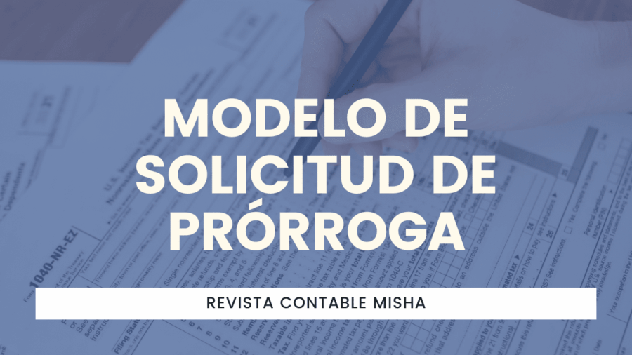 Modelo de solicitud de prórroga