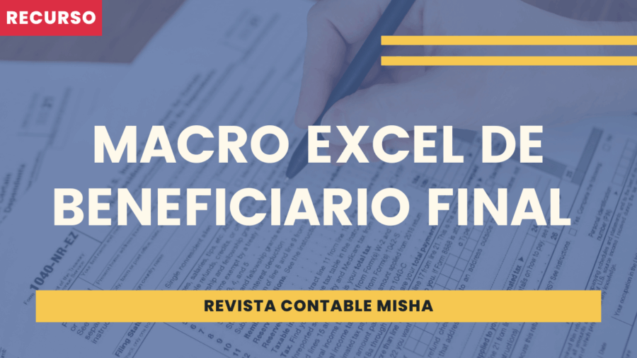 Macro Excel de Beneficiario Final 2025 - 2026 SUNAT