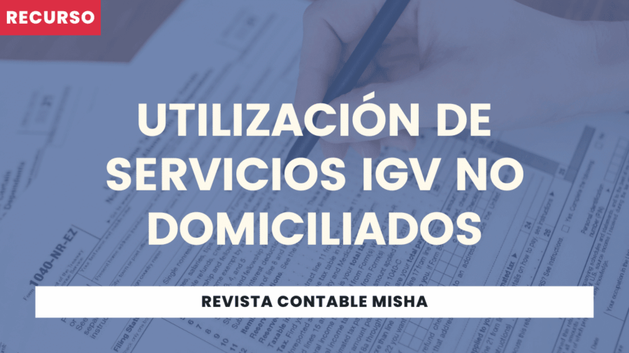 Utilización de Servicios IGV No domiciliados
