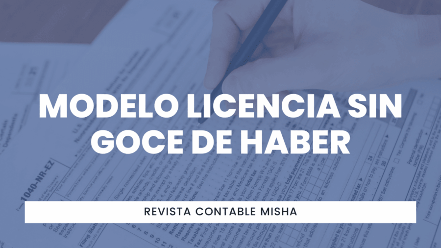 Modelo Licencia sin Goce de Haber