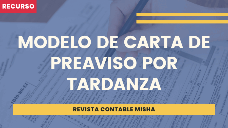Modelo de carta de preaviso por tardanza