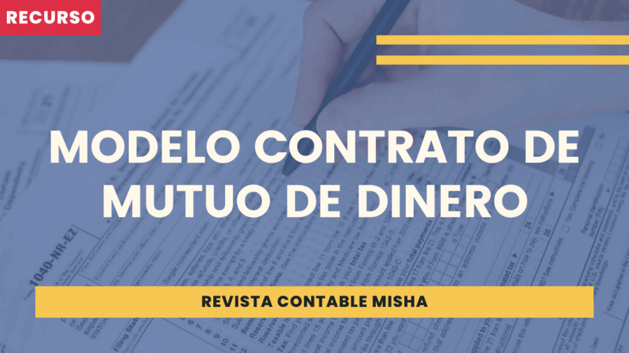 Modelo Contrato de Mutuo de Dinero