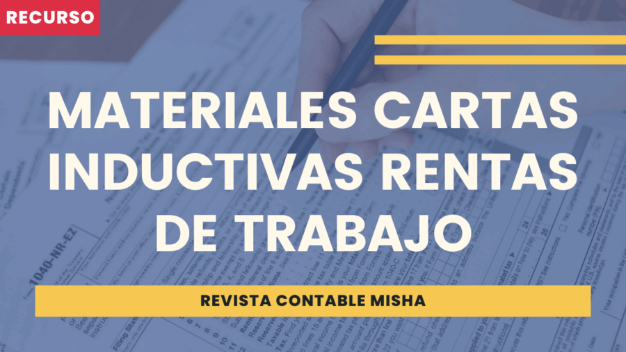 Materiales Cartas Inductivas Rentas de Trabajo