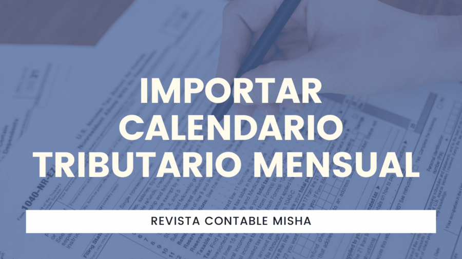 Importar Calendario Tributario Mensual 2023