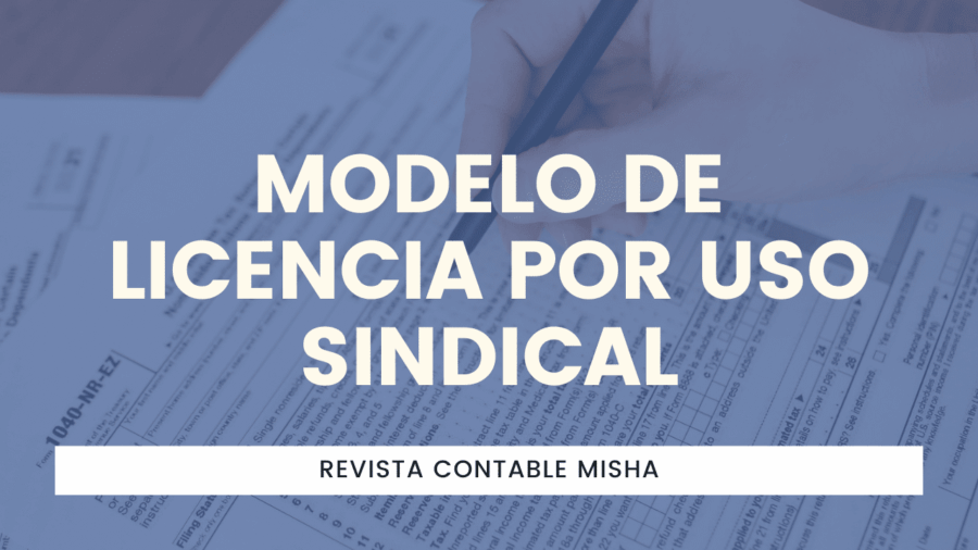 Modelo de Licencia por uso Sindical