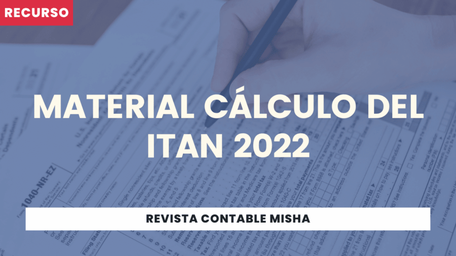 Material Cálculo del ITAN 2022