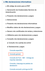 consulta general PDTs consulta general PDTs